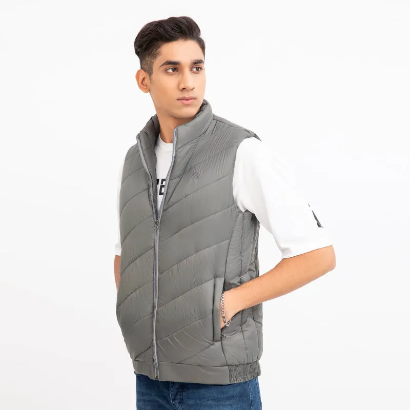 Bomber Jacket-Silver